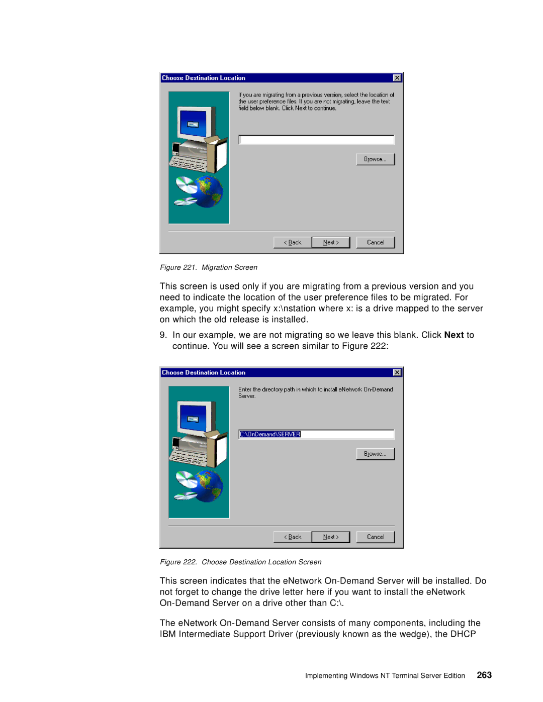 IBM B73.3 manual Migration Screen 