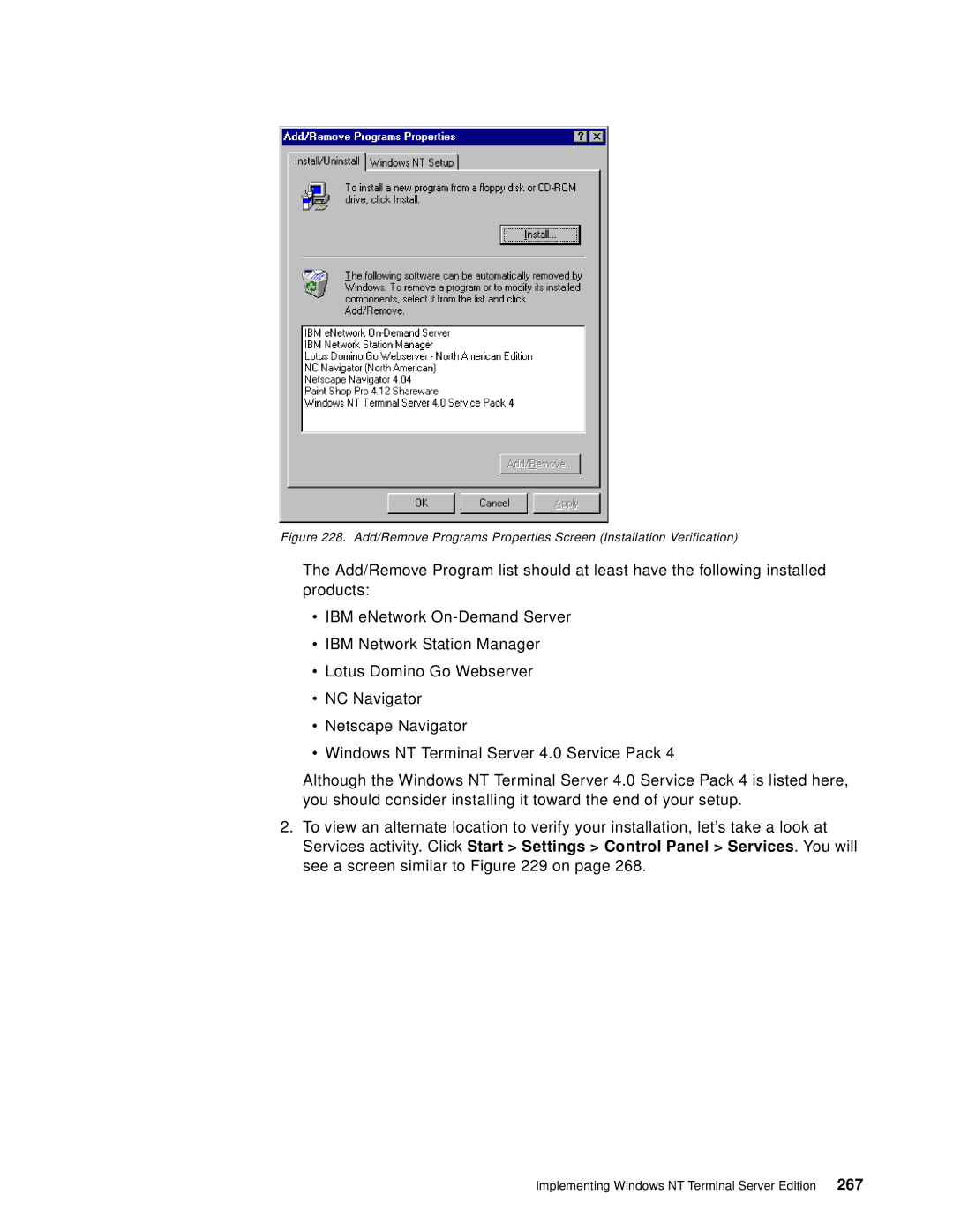 IBM B73.3 manual Implementing Windows NT Terminal Server Edition 