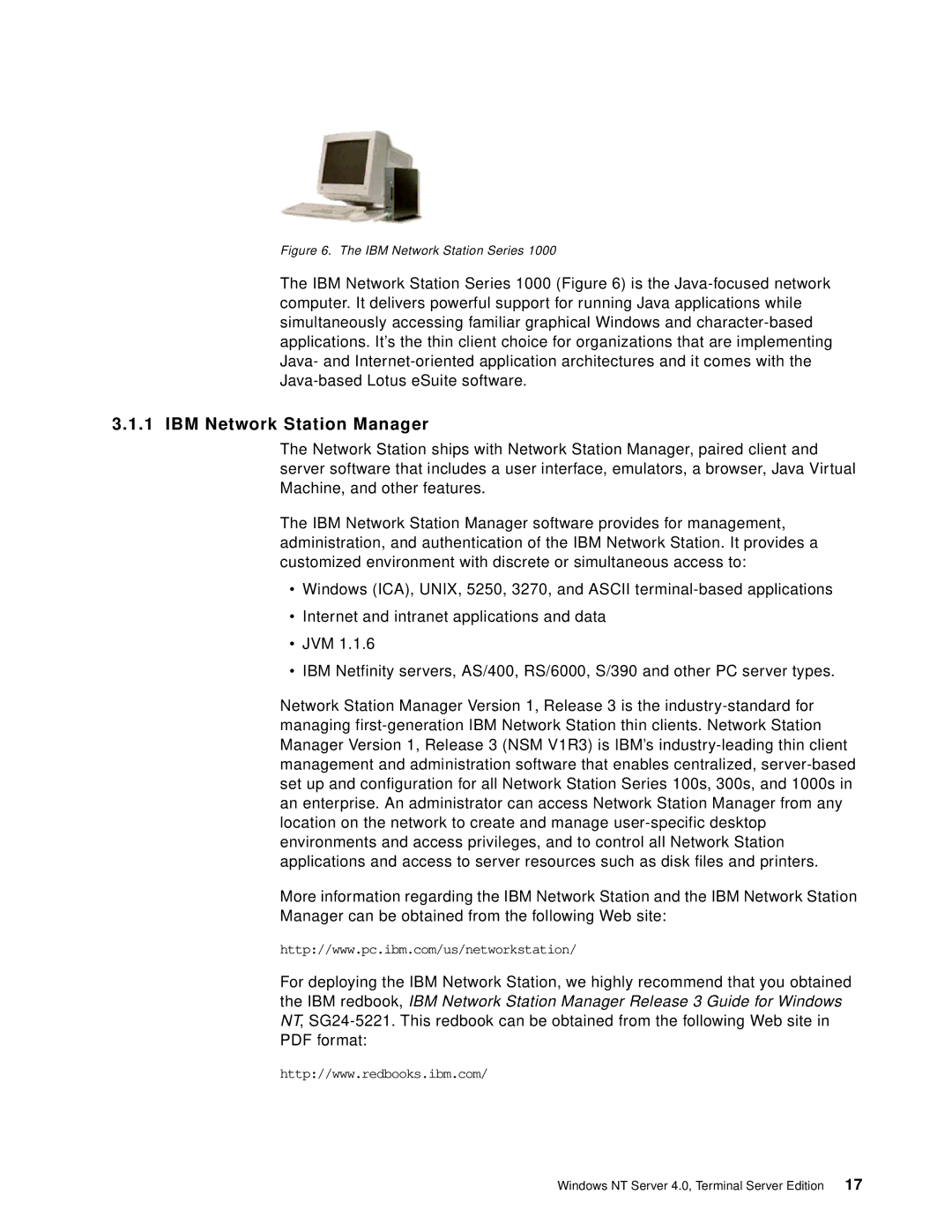 IBM B73.3 manual IBM Network Station Manager 