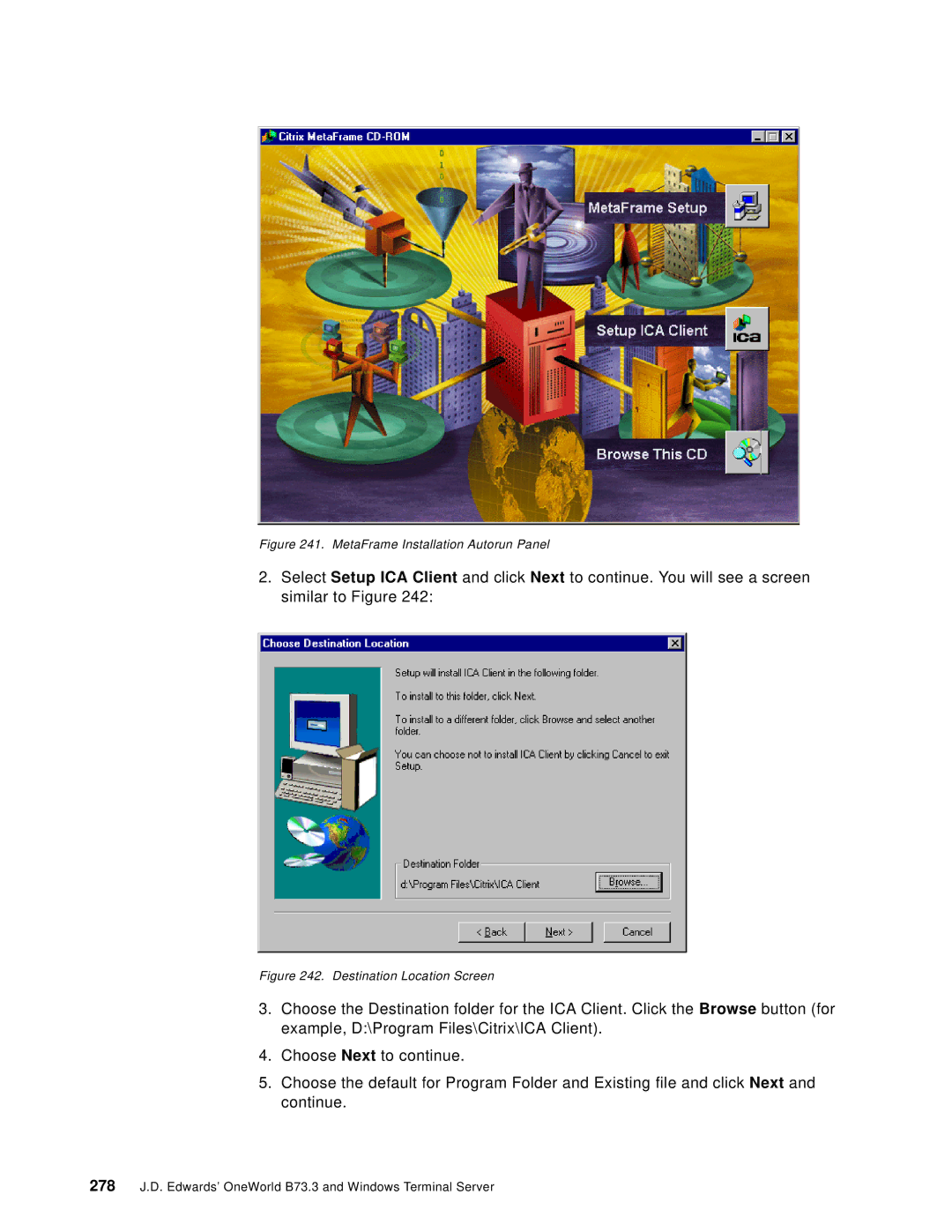 IBM B73.3 manual Destination Location Screen 