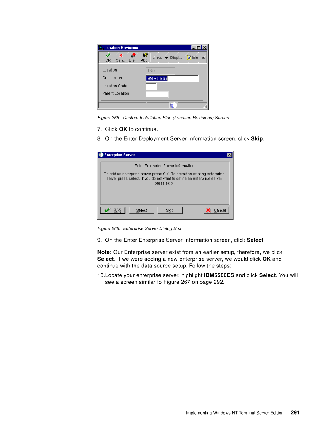 IBM B73.3 manual Custom Installation Plan Location Revisions Screen 