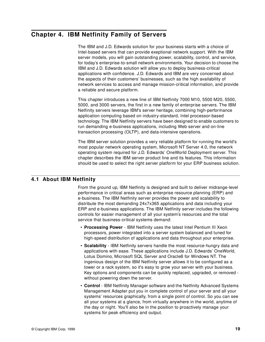 IBM B73.3 manual IBM Netfinity Family of Servers, About IBM Netfinity 