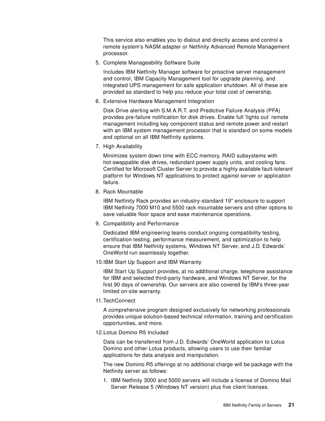 IBM B73.3 manual IBM Netfinity Family of Servers 