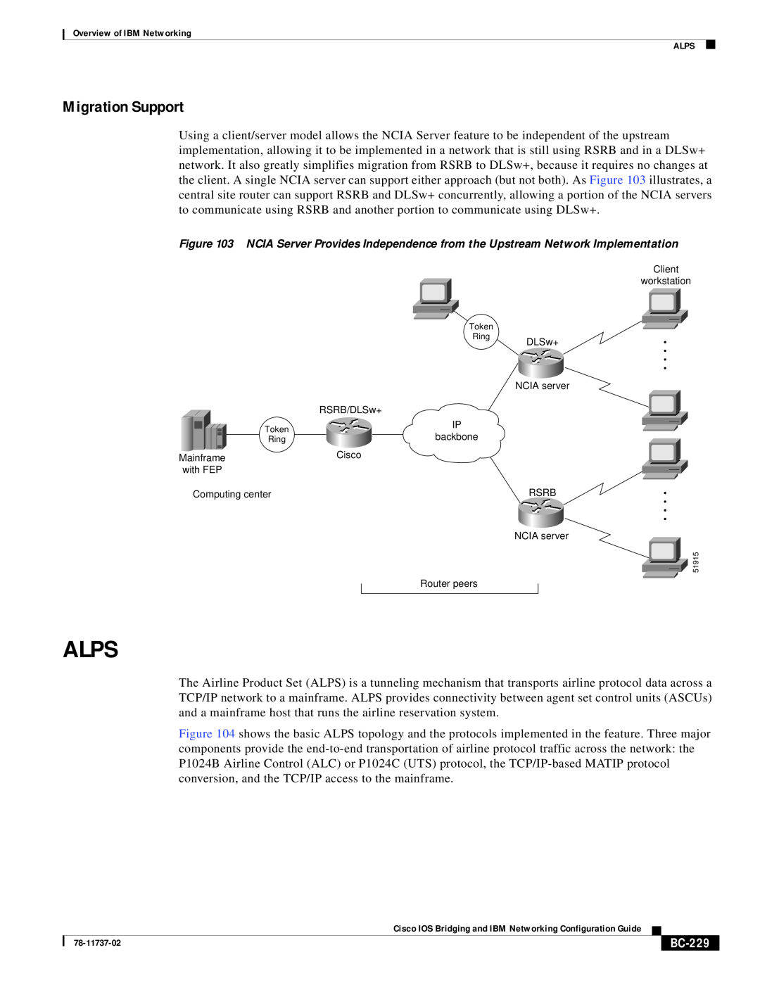 IBM BC-201 manual Alps, Migration Support, BC-229 
