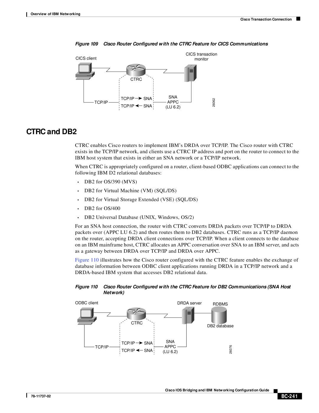 IBM BC-201 manual CTRC and DB2, BC-241 