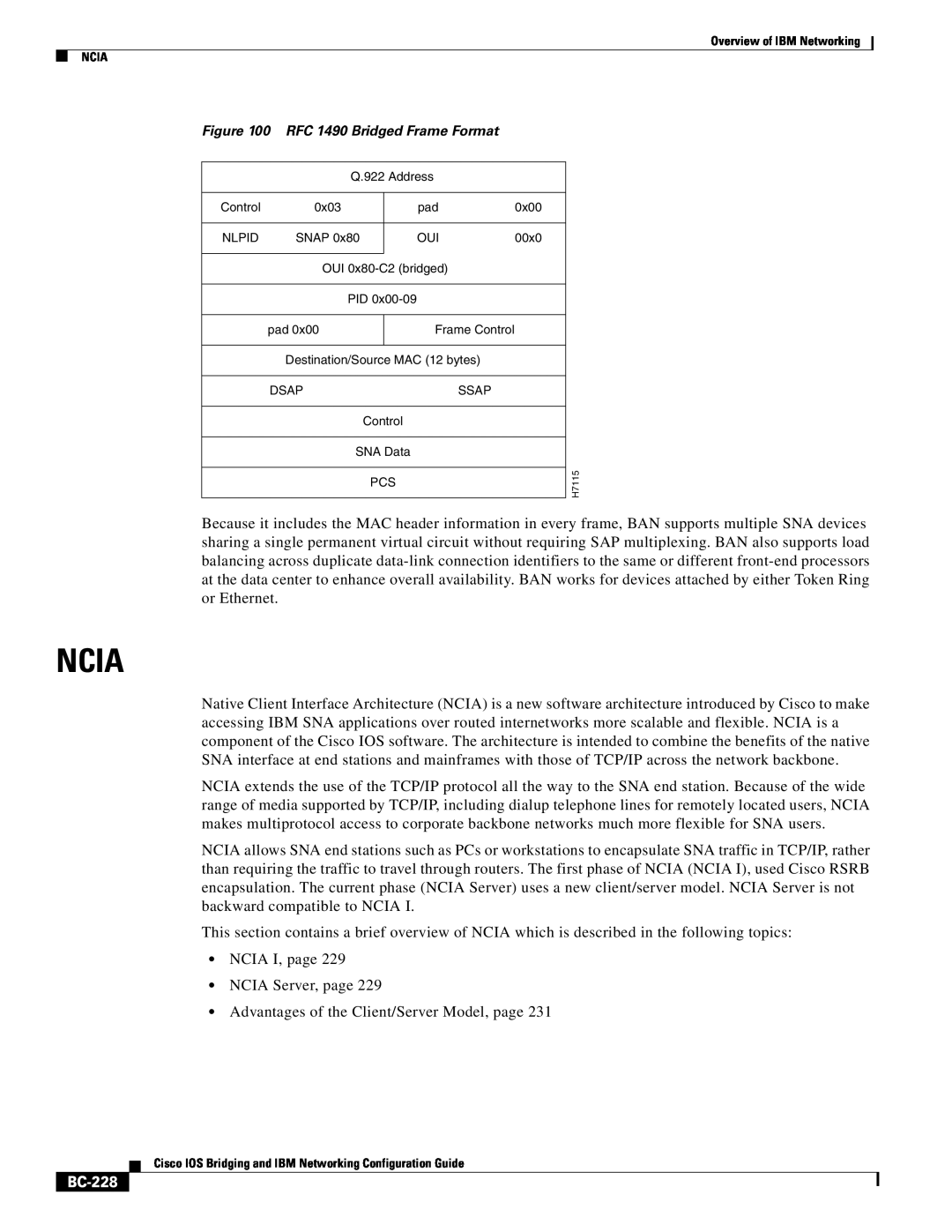 IBM BC-203 manual Ncia, BC-228 
