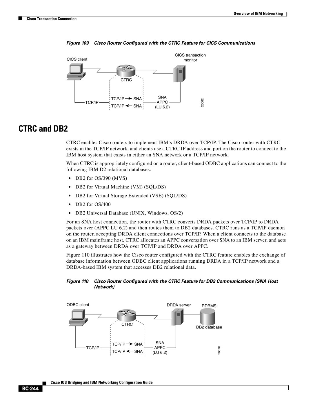 IBM BC-203 manual CTRC and DB2, BC-244 