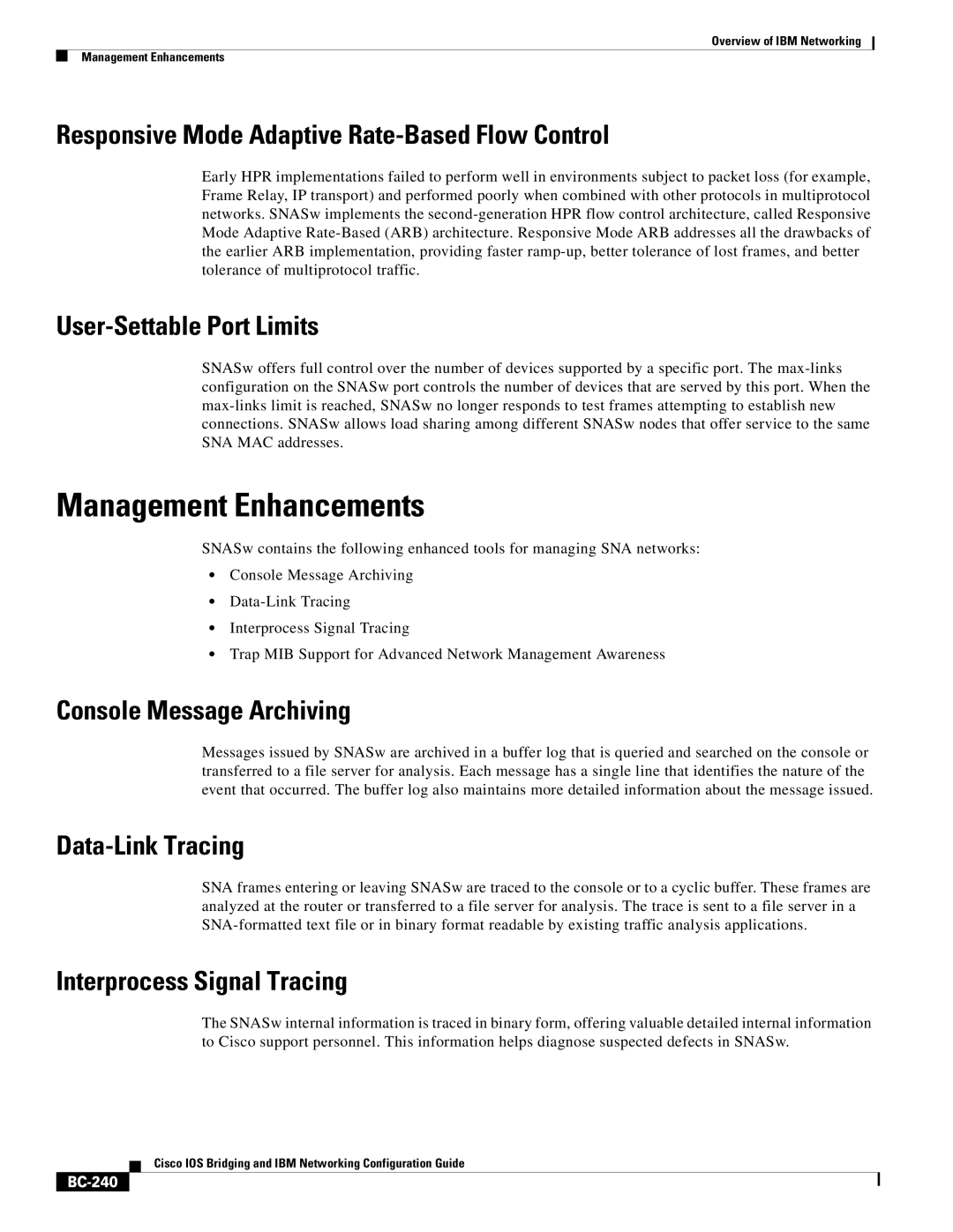 IBM BC-203 manual Management Enhancements 