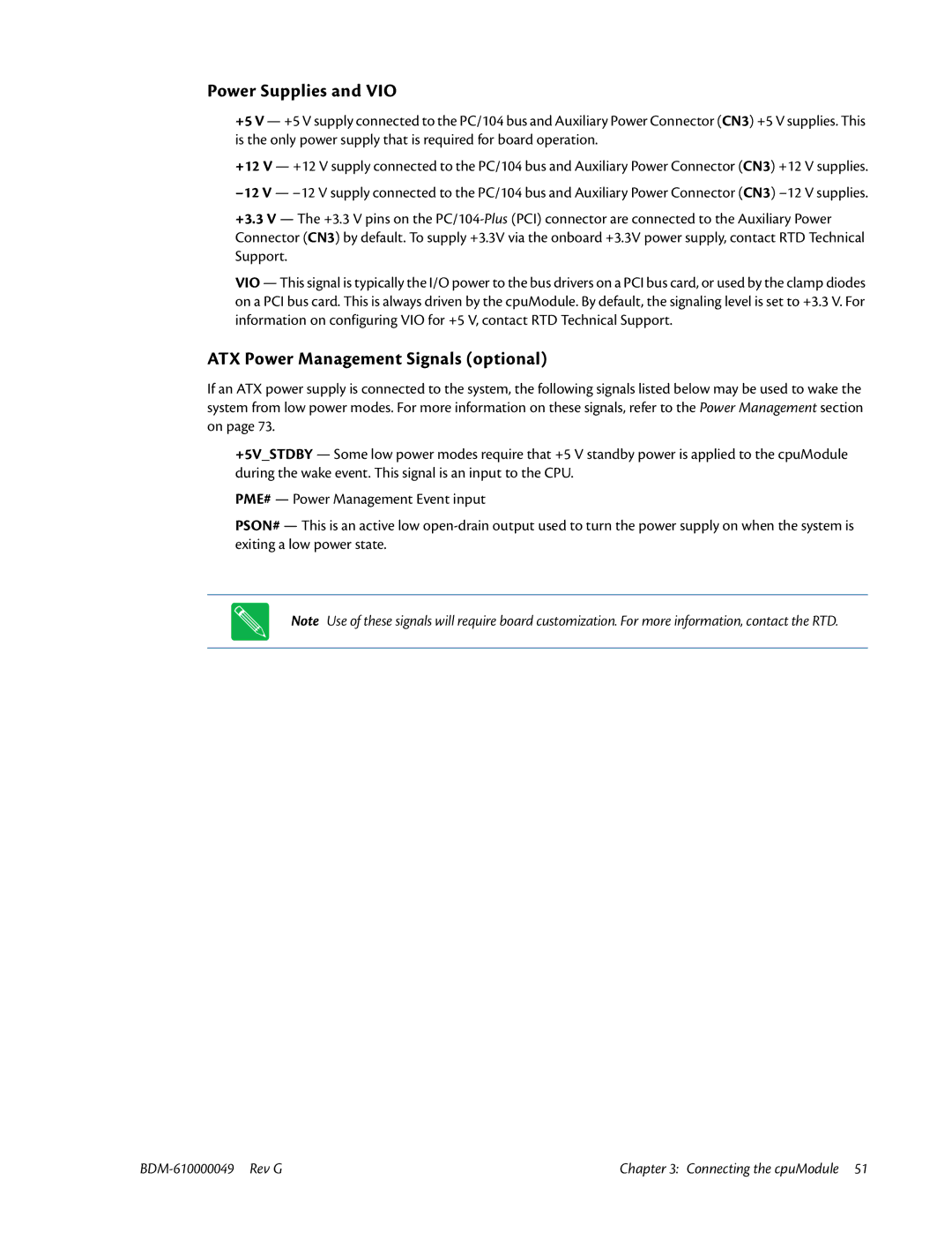 IBM BDM-610000049 user manual Power Supplies and VIO 