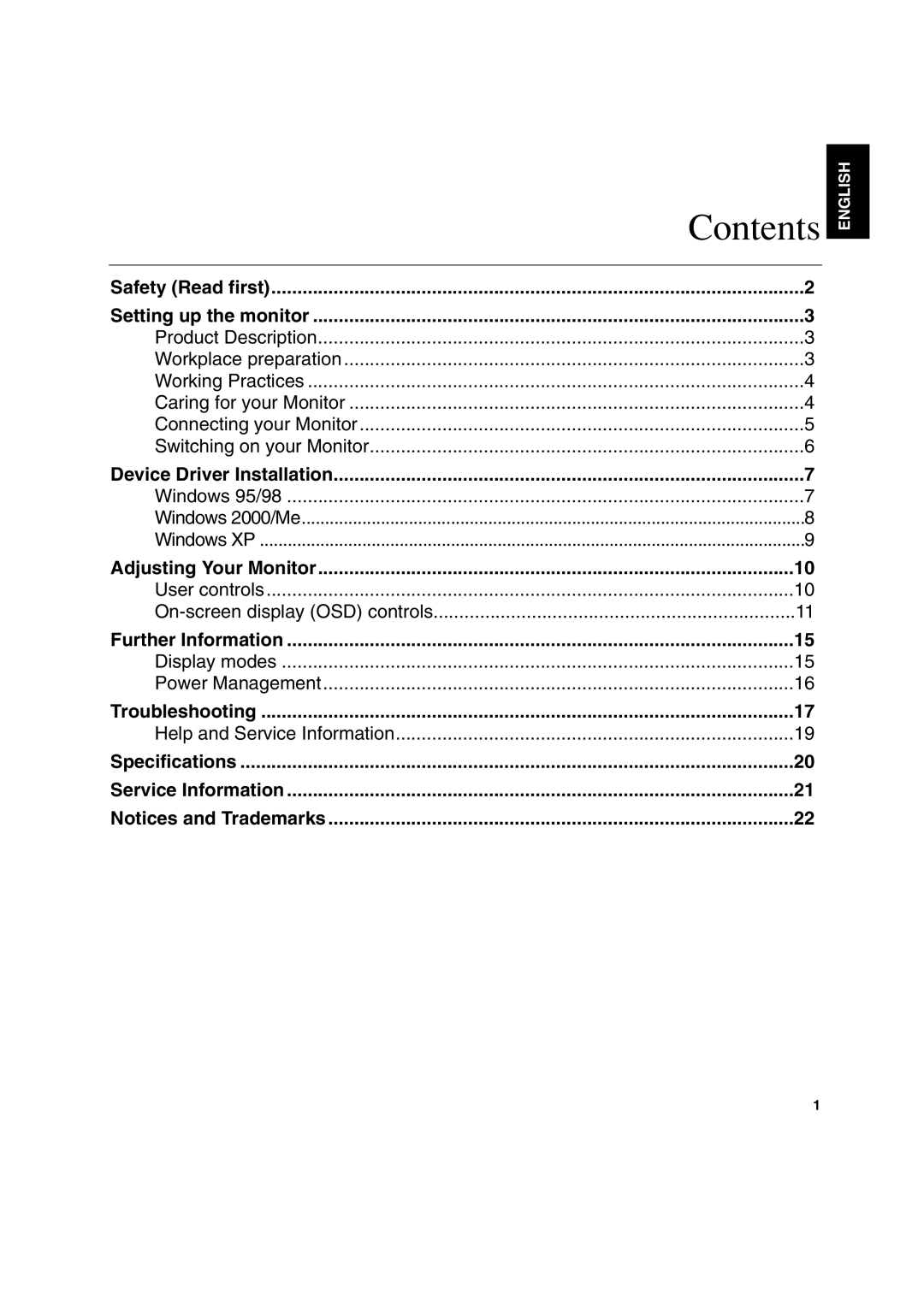 IBM C170 manual Contents 