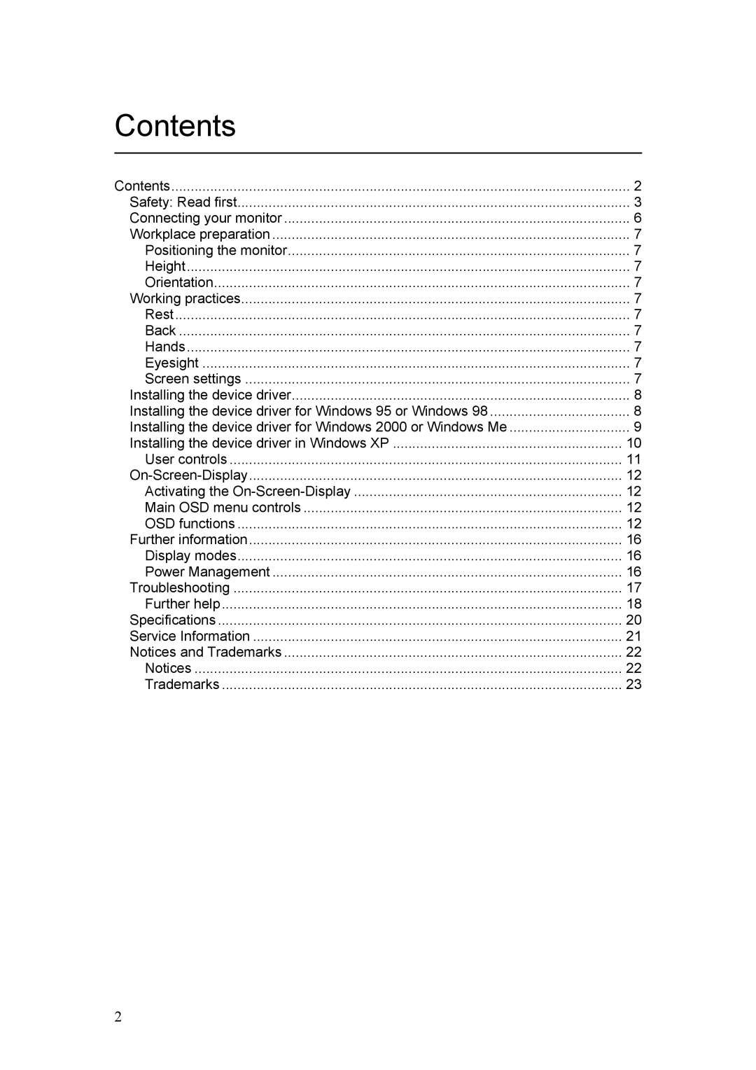 IBM C220p manual Contents 