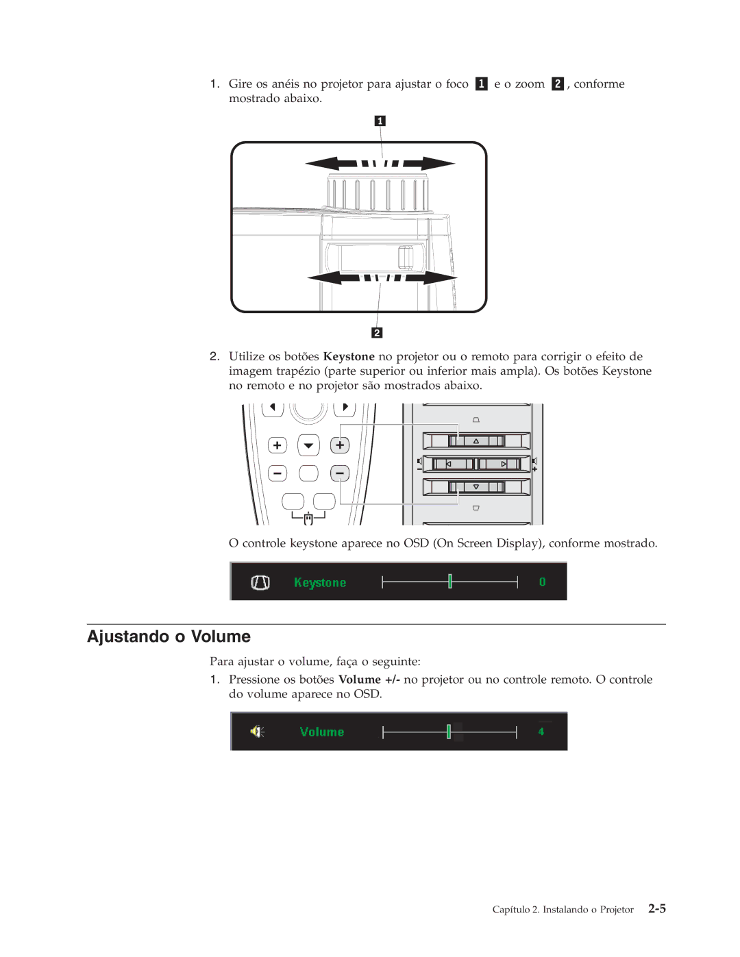 IBM C400 manual Ajustando o Volume 