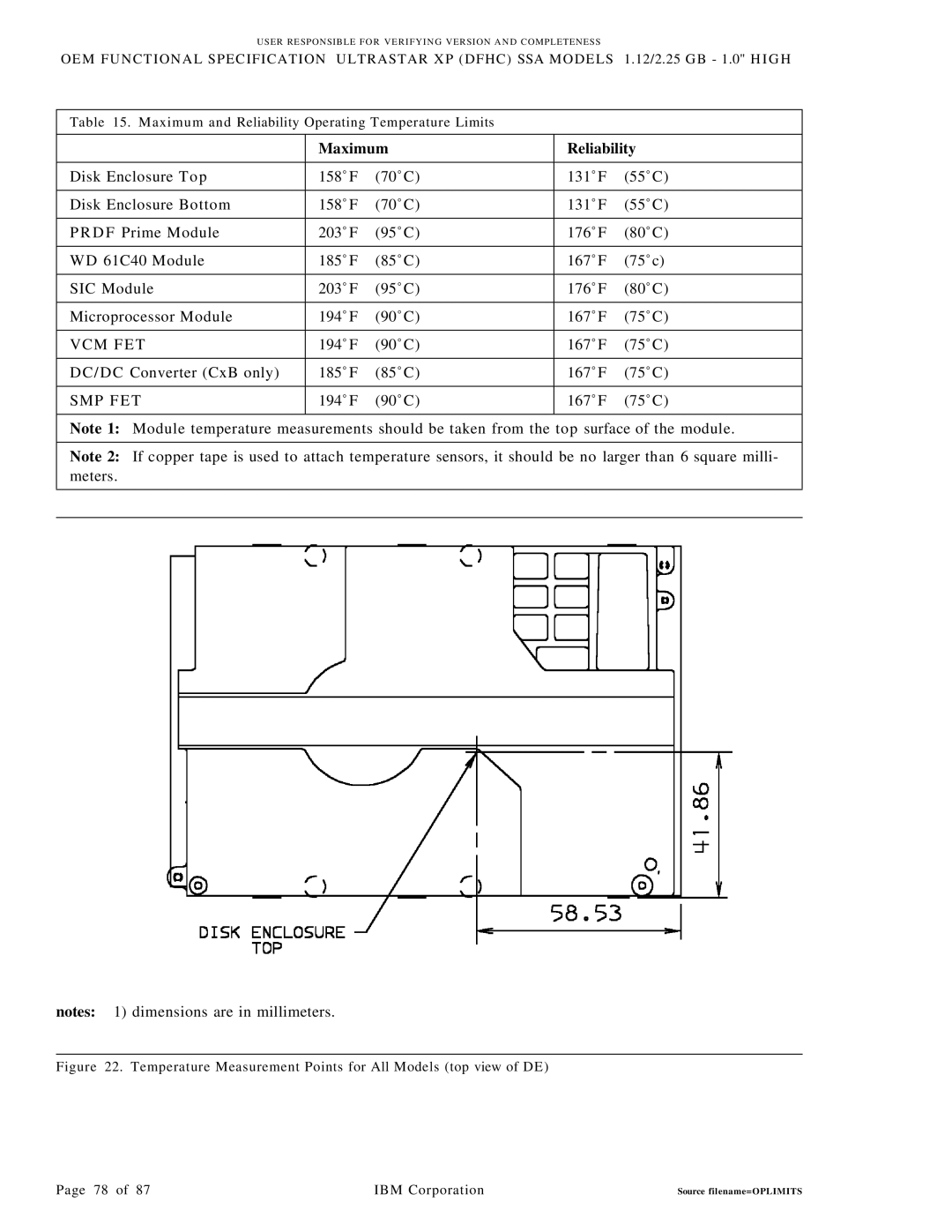 IBM SSA, C4C 4.51 3.5-inch Small FF 38-pin Unitized manual Maximum Reliability, P F E T 