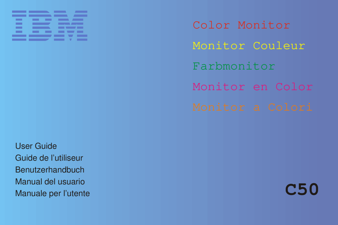 IBM C50 manual 