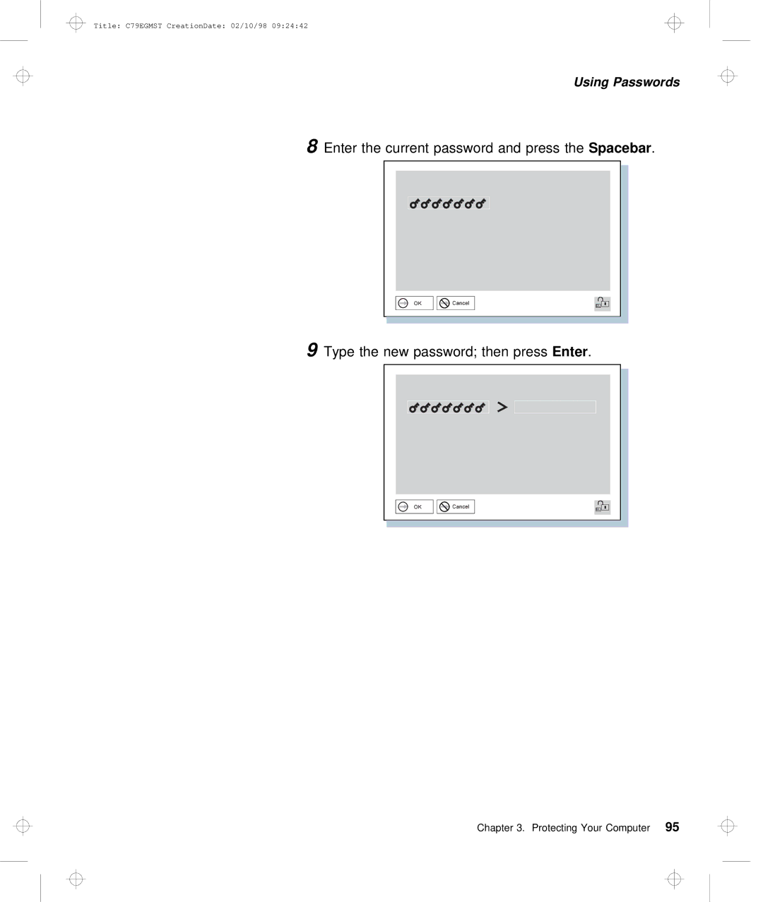 IBM C79EGMST manual Then Enter press 