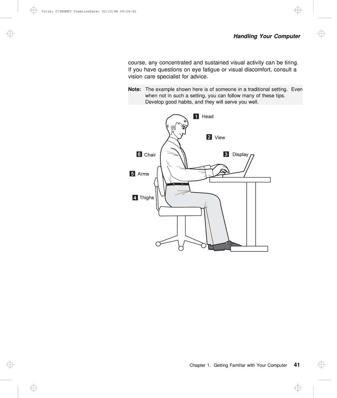 IBM C79EGMST manual Getting Familiar with Your 41Computer 