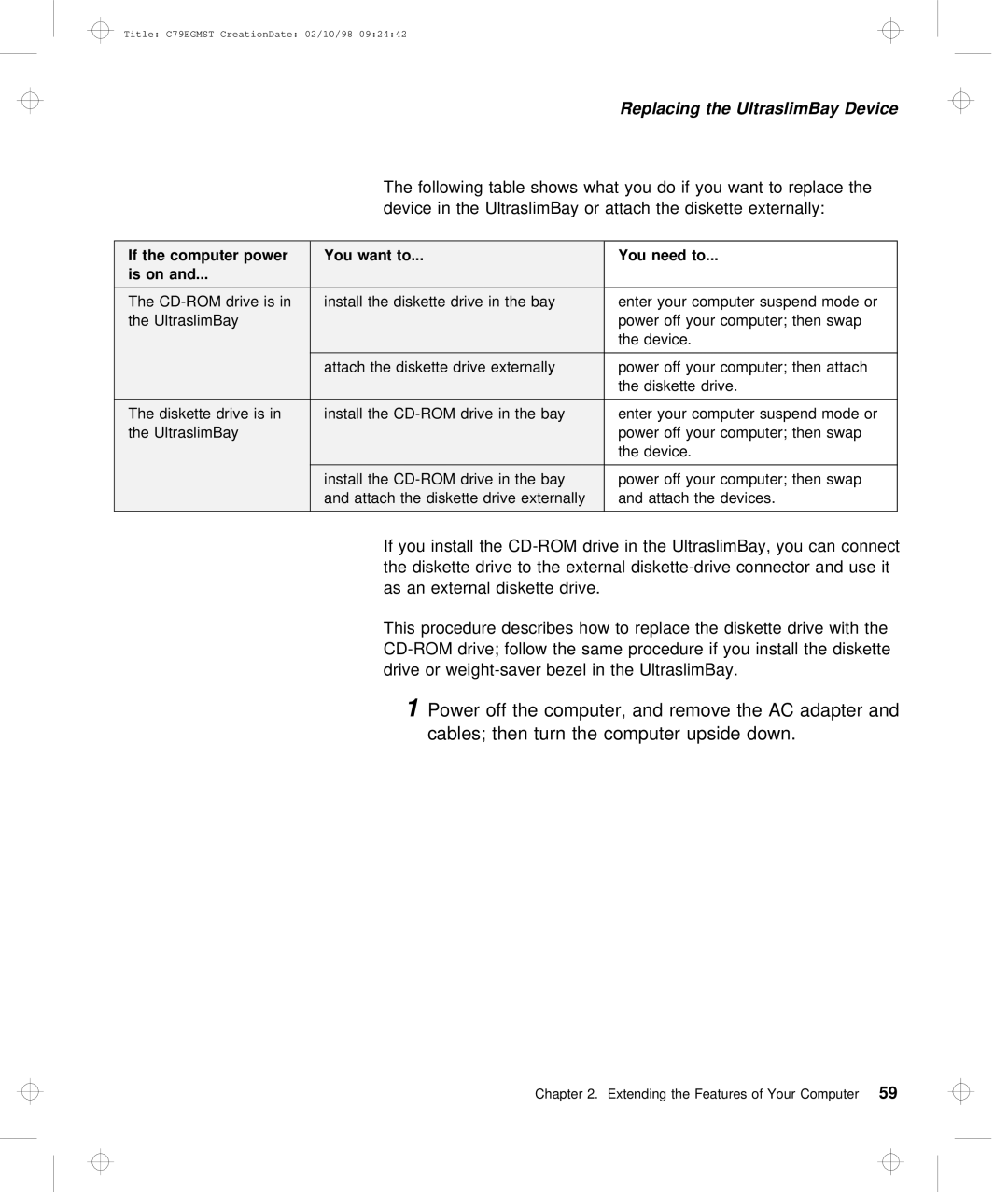 IBM C79EGMST manual Device, You 