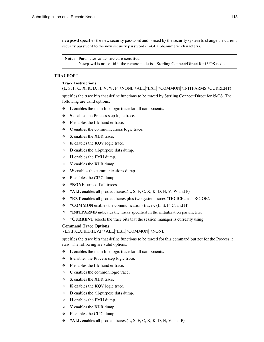 IBM CDI5UG1107 manual Submitting a Job on a Remote Node 113 