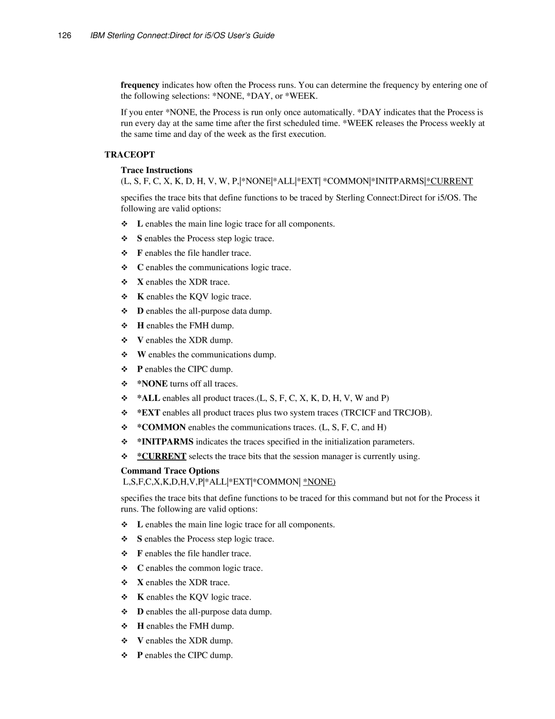 IBM CDI5UG1107 manual Traceopt 