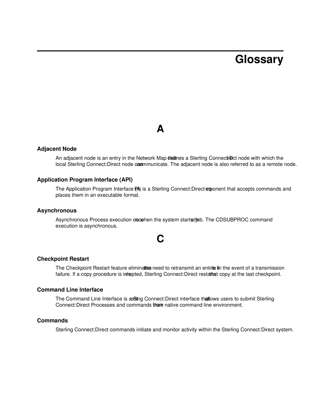 IBM CDI5UG1107 manual Glossary, Adjacent Node 