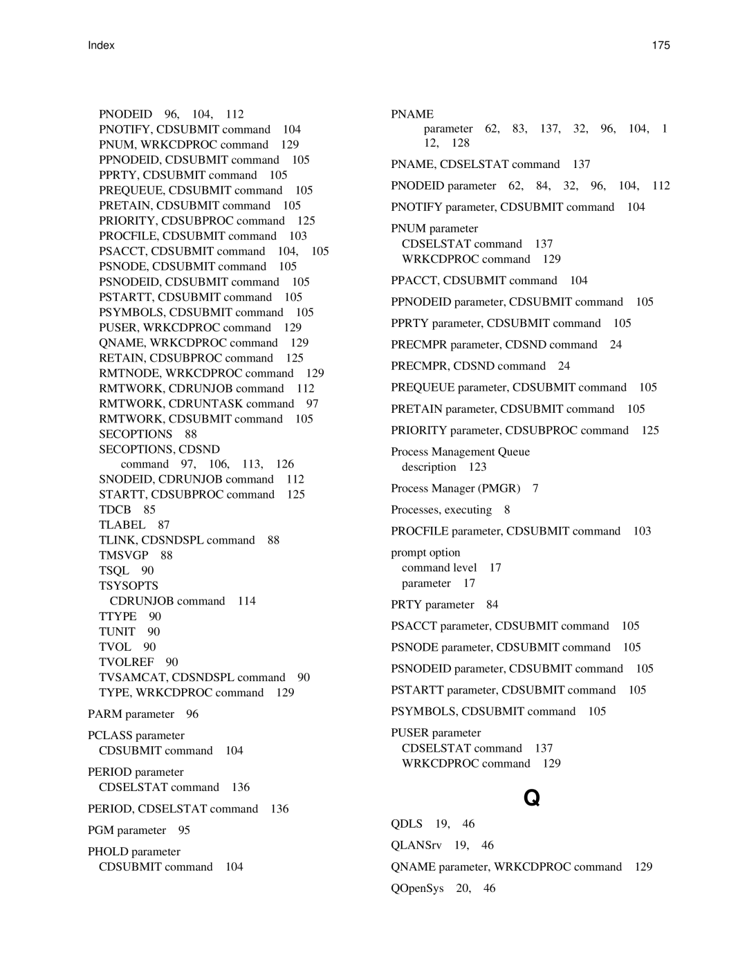 IBM CDI5UG1107 manual Secoptions SECOPTIONS, Cdsnd 