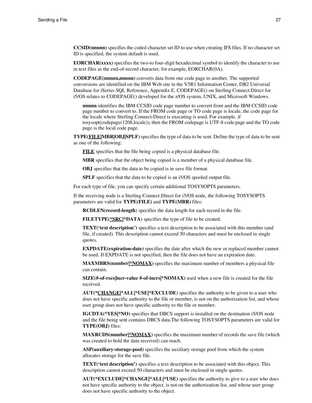 IBM CDI5UG1107 manual Sending a File 