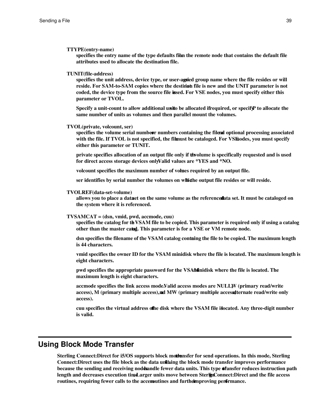 IBM CDI5UG1107 manual Using Block Mode Transfer 