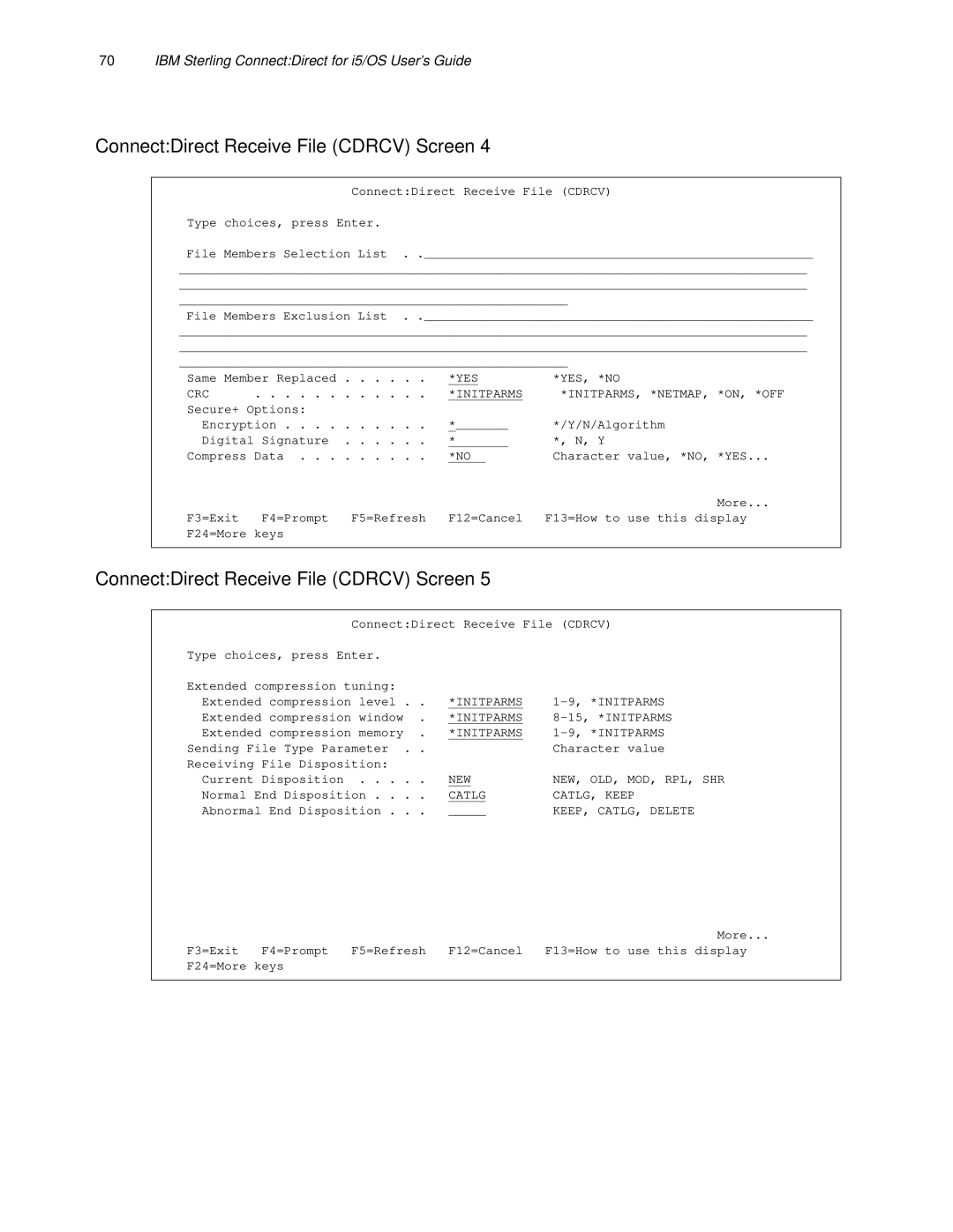 IBM CDI5UG1107 manual YES YES, *NO CRC Initparms 