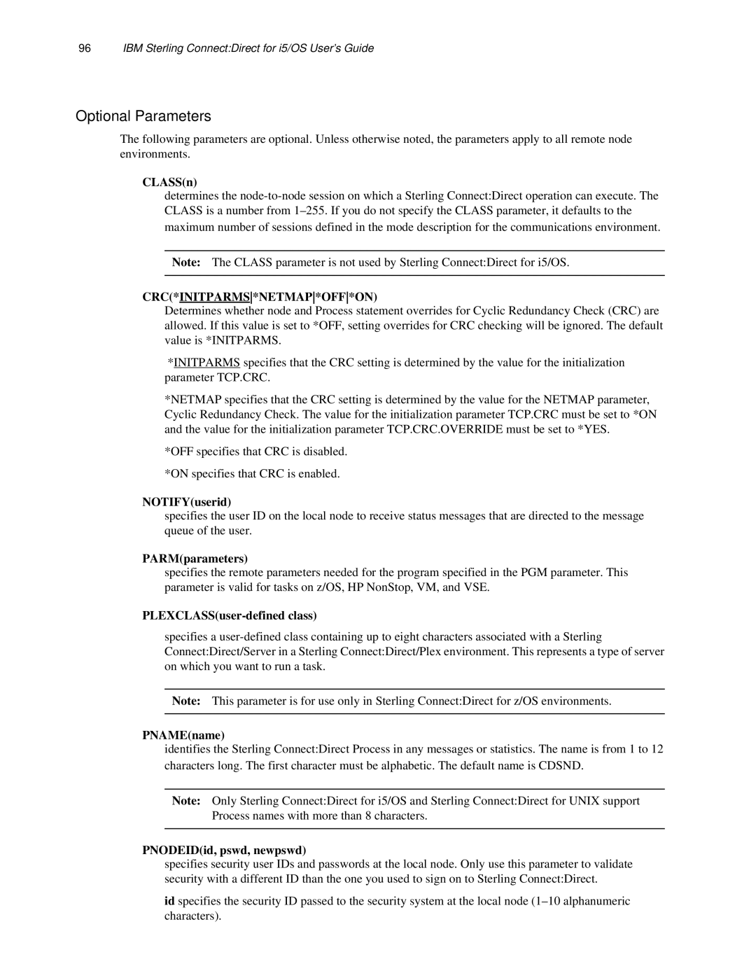 IBM CDI5UG1107 manual CLASSn, PARMparameters 