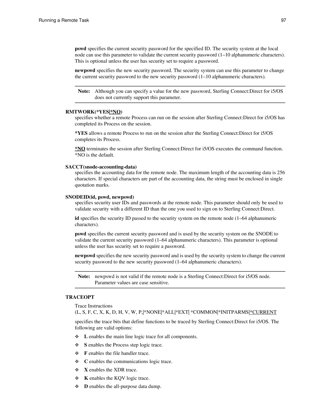 IBM CDI5UG1107 manual Trace Instructions 