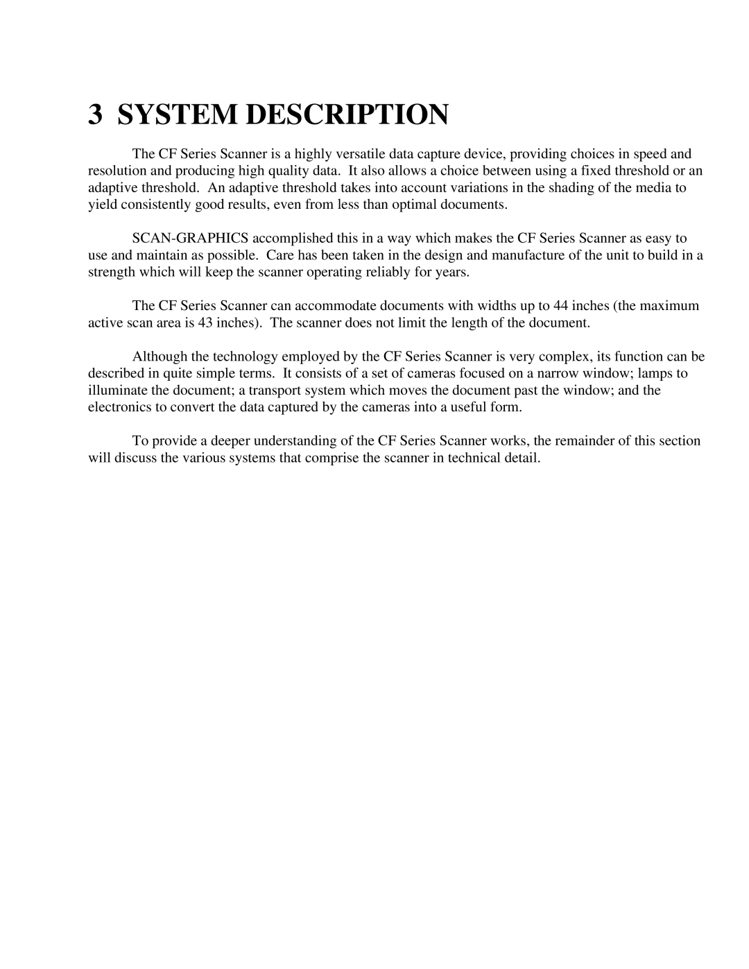 IBM CF Series manual System Description 