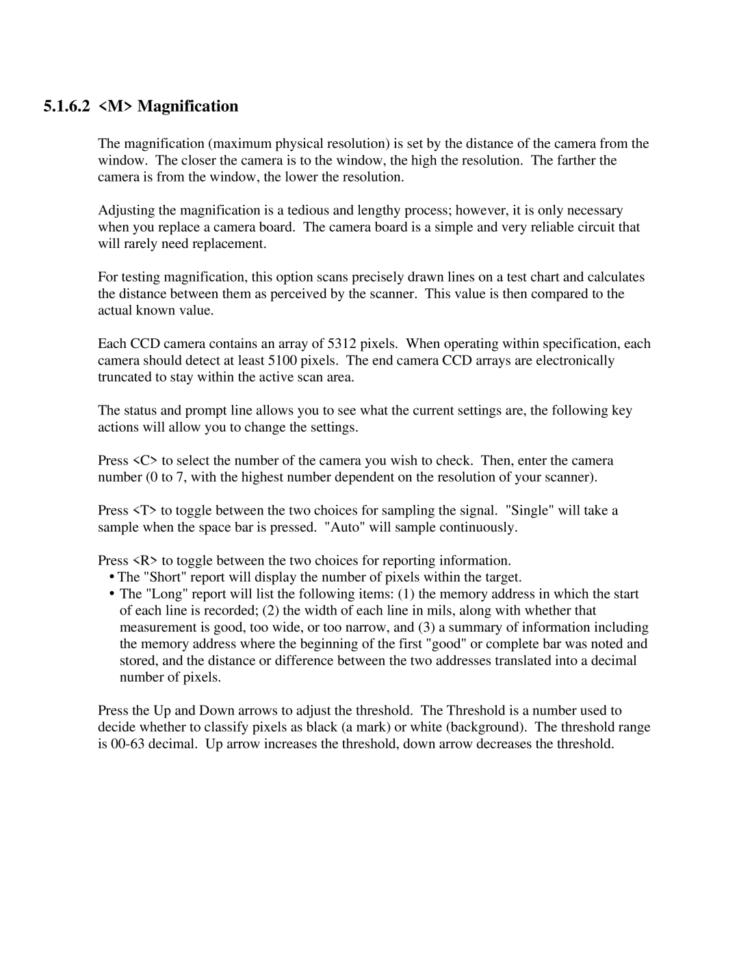 IBM CF Series manual Magnification 