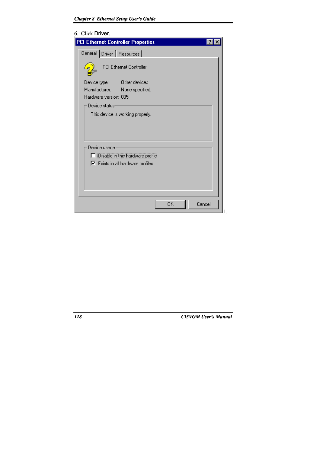 IBM CI5VGM Series user manual Click Driver, Ethernet Setup User’s Guide, CI5VGM User’s Manual 