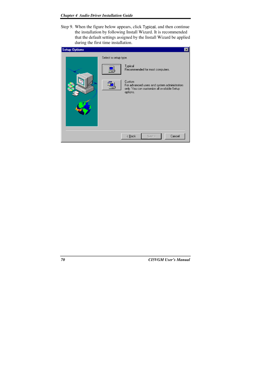 IBM CI5VGM Series user manual Audio Driver Installation Guide 