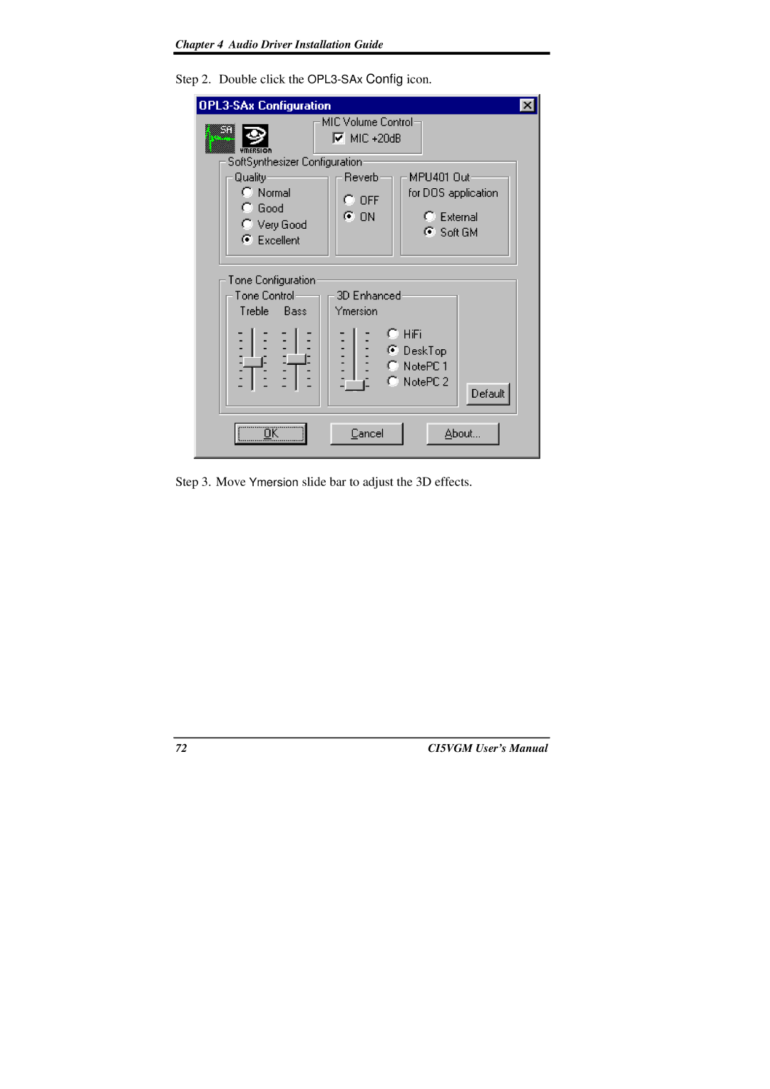 IBM CI5VGM Series user manual Audio Driver Installation Guide 