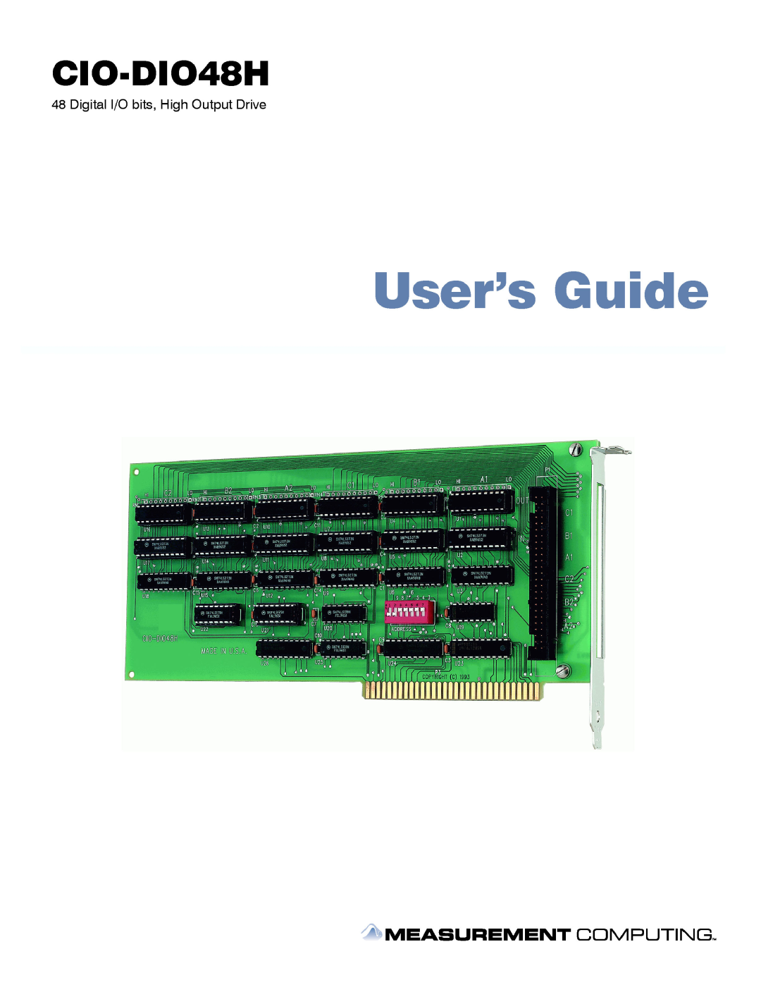 IBM CIO-DIO48H manual 