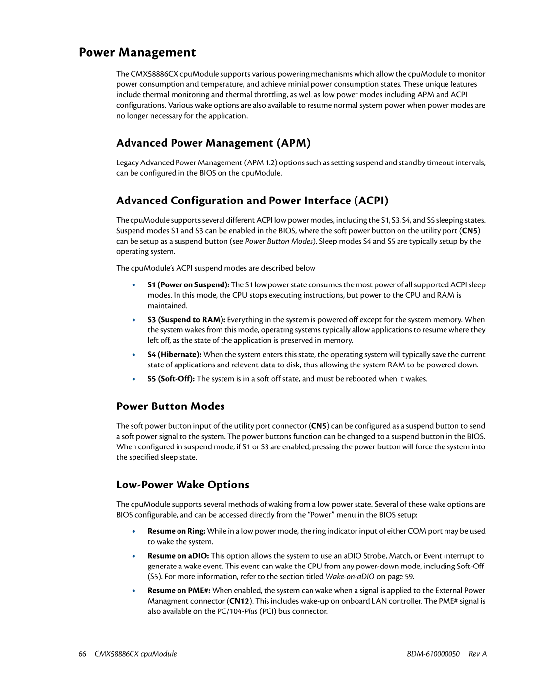 IBM CMX58886CX Advanced Power Management APM, Advanced Configuration and Power Interface Acpi, Power Button Modes 