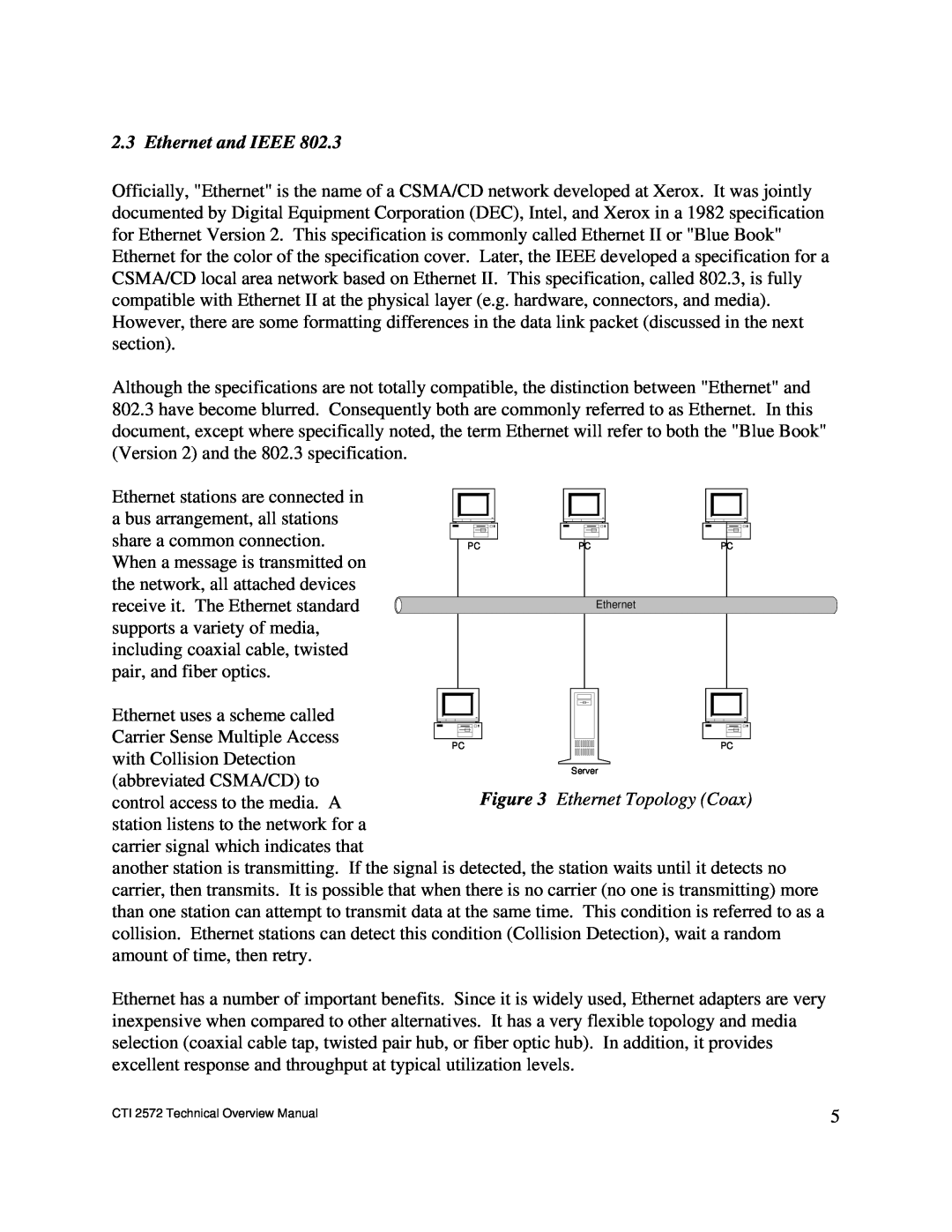 IBM CTI 2572 manual Ethernet and IEEE 