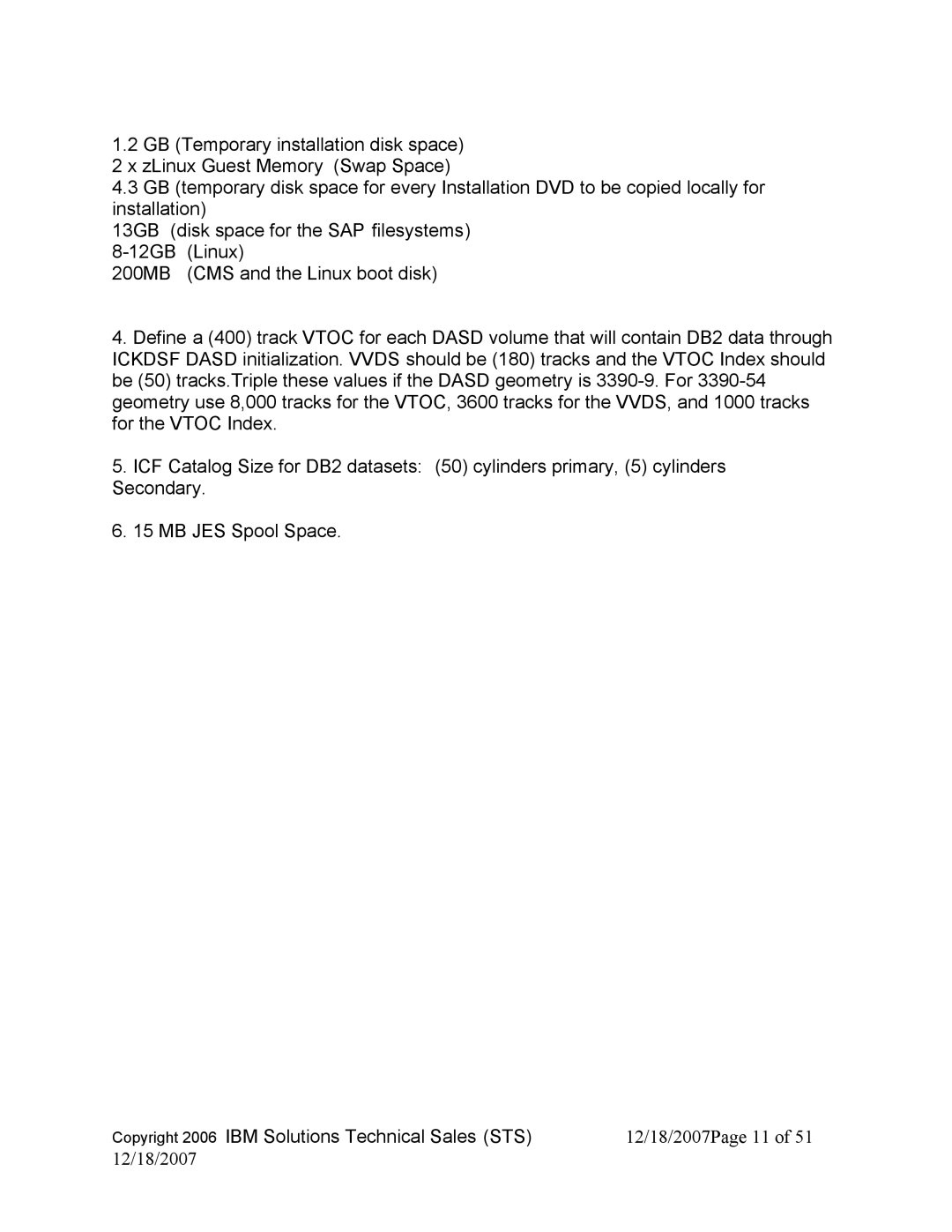 IBM DB2 V8, DB2 9 manual 12/18/2007Page 11 