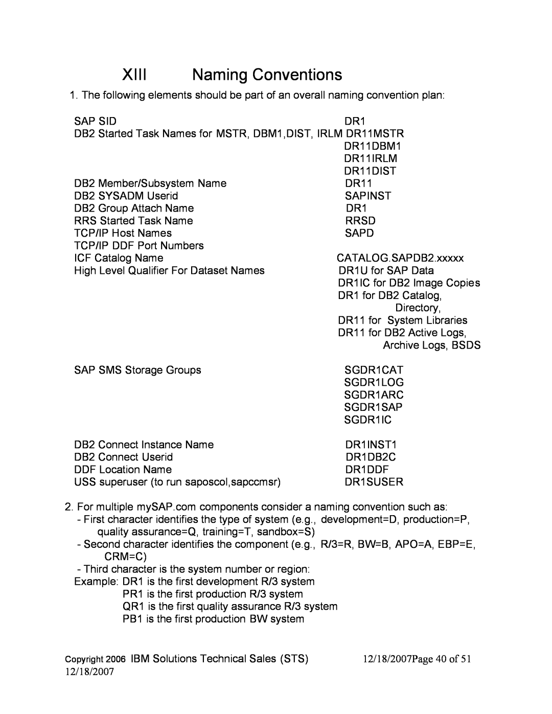 IBM DB2 9, DB2 V8 manual Xiii, Naming Conventions 