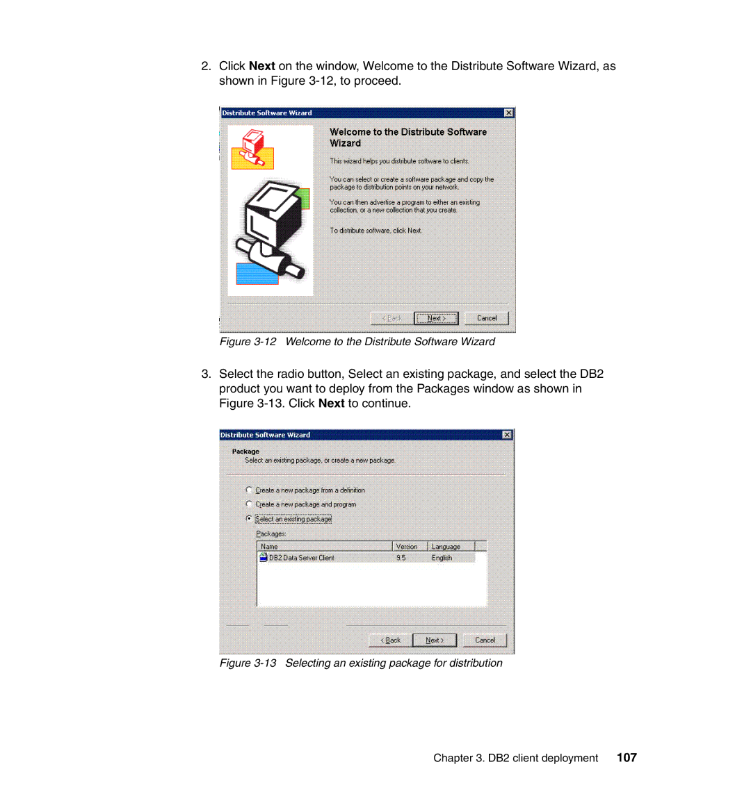 IBM DB2 manual Welcome to the Distribute Software Wizard 