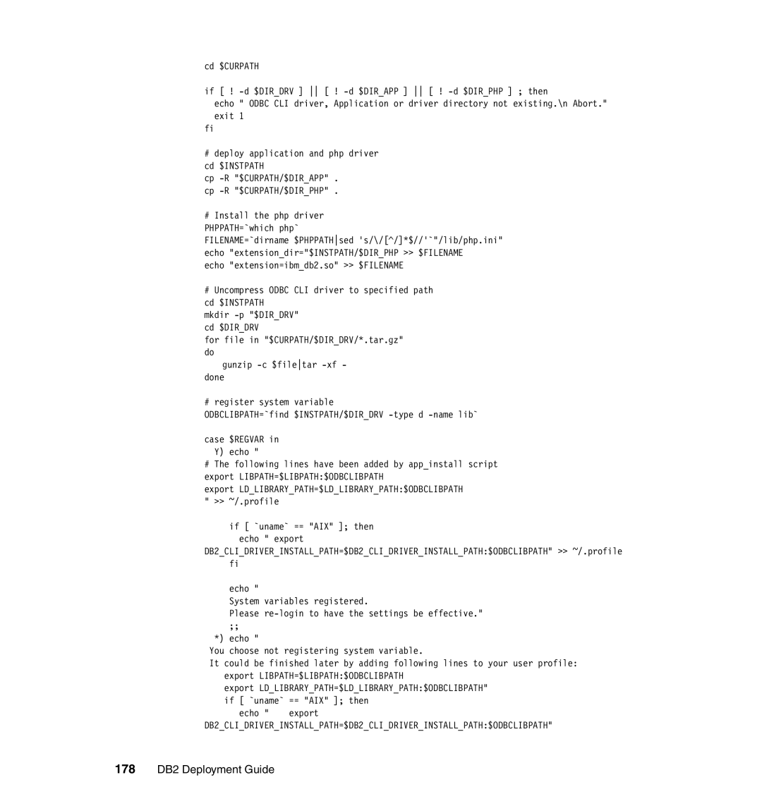 IBM manual 178 DB2 Deployment Guide 