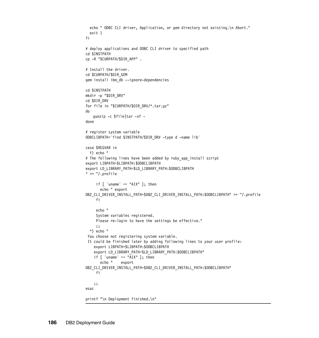 IBM manual 186 DB2 Deployment Guide 