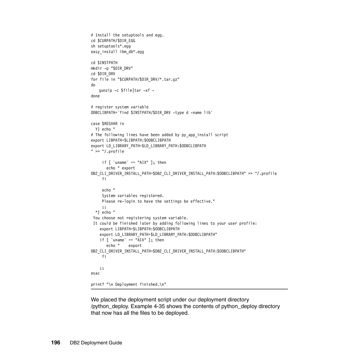 IBM manual 196 DB2 Deployment Guide 