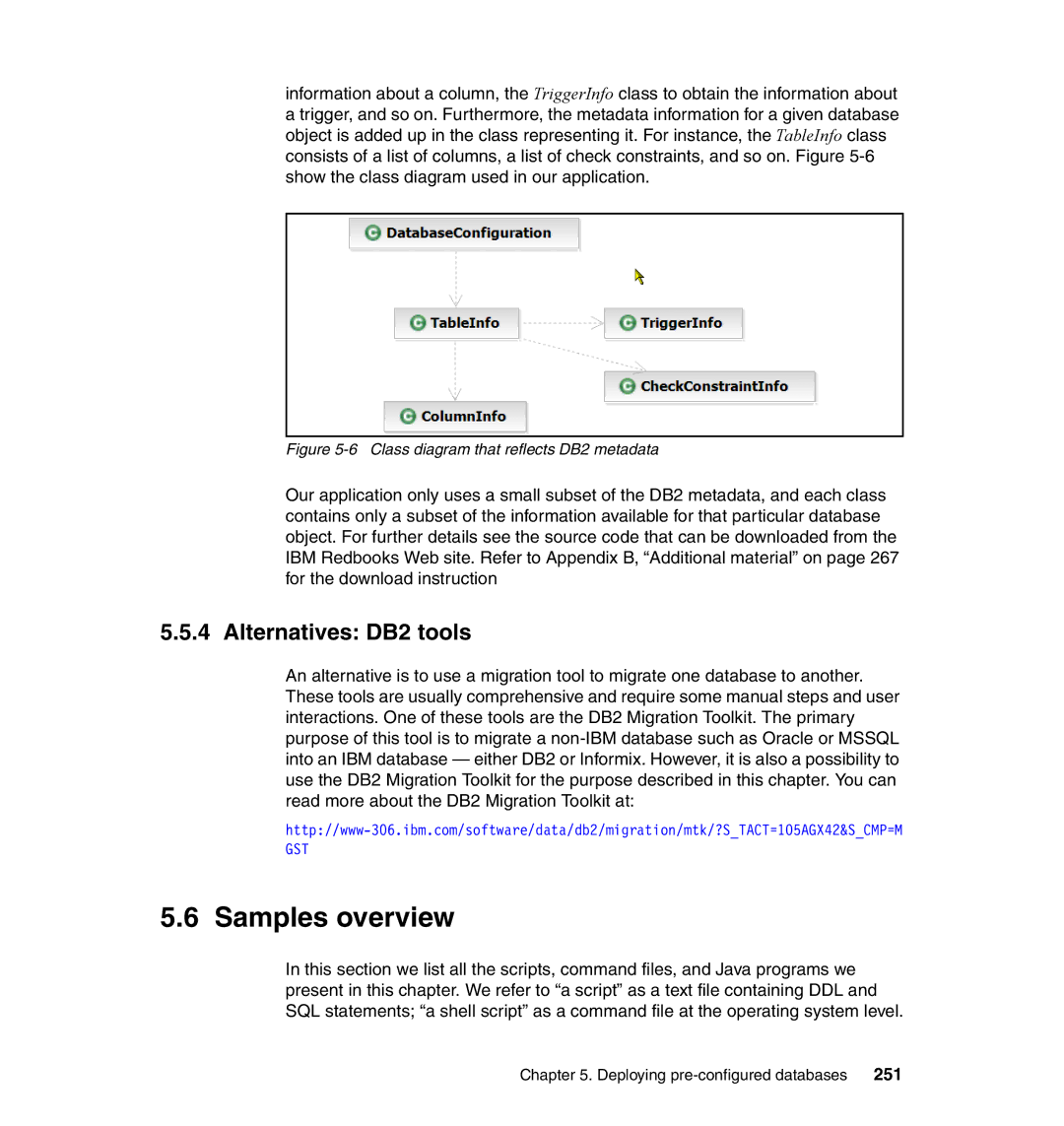 IBM manual Samples overview, Alternatives DB2 tools, 251 