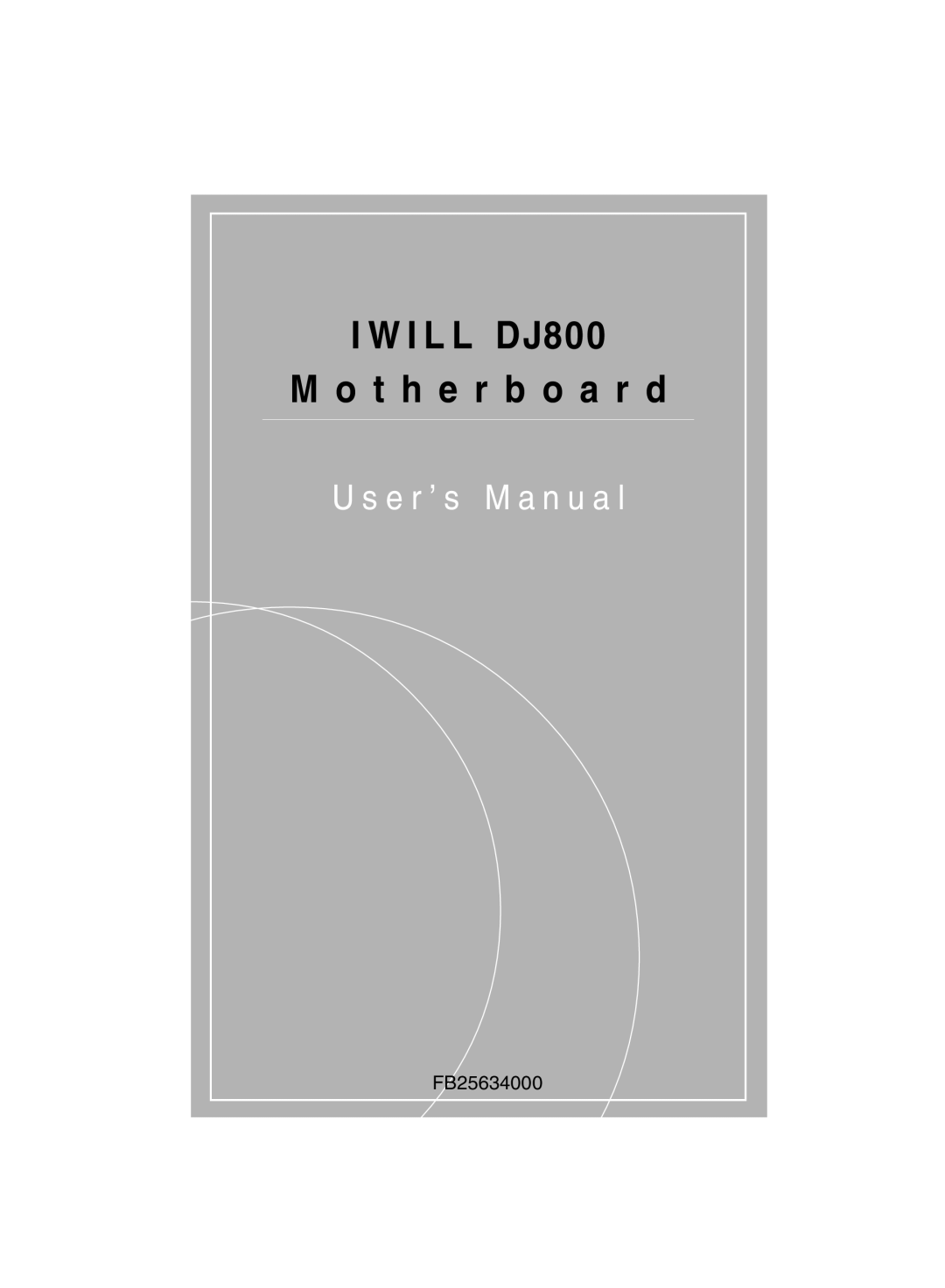 IBM user manual I L L DJ800 T h e r b o a r d 