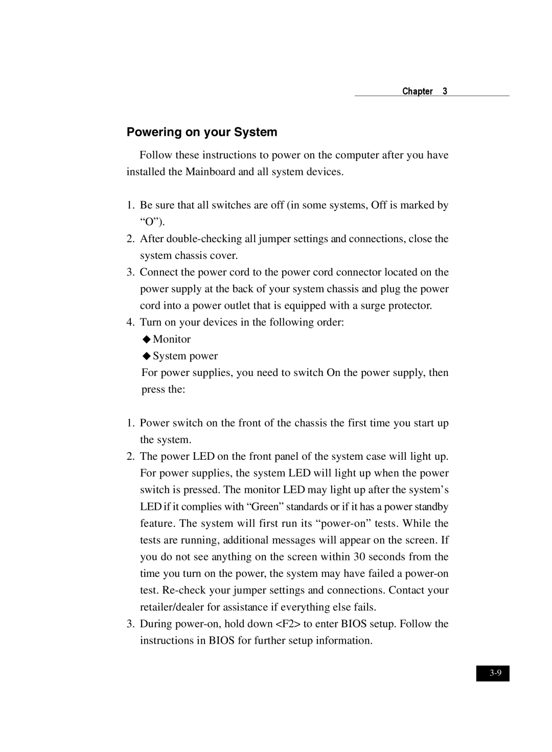 IBM DJ800 user manual Powering on your System 