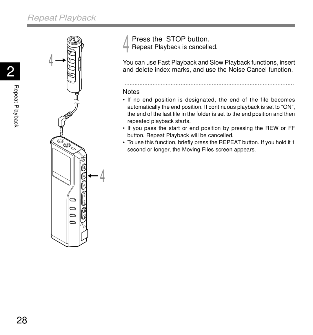 IBM DM-20, DM-10 manual Repeat Playback 