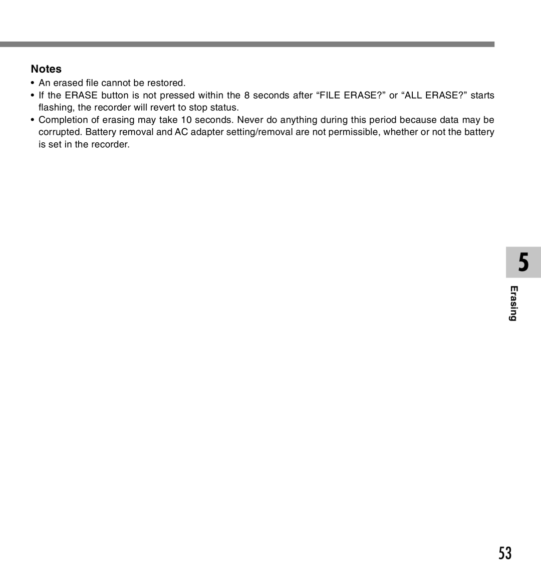 IBM DM-10, DM-20 manual Erasing 