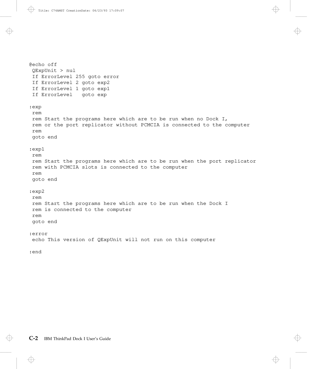 IBM manual 2IBM ThinkPad Dock I User’s Guide 